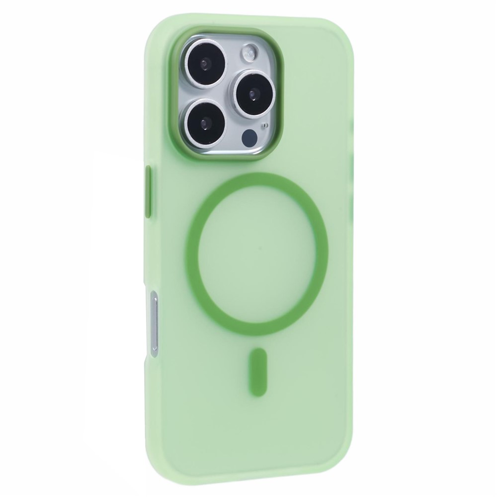 For iPhone 13 Pro Max Case Compatible with MagSafe TPU Translucent Back Phone Cover - Green
