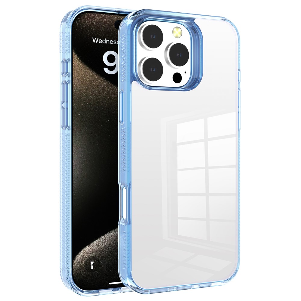 G Style For iPhone 13 Pro Case Anti-Scratch TPU+PC Clear Phone Cover - Blue