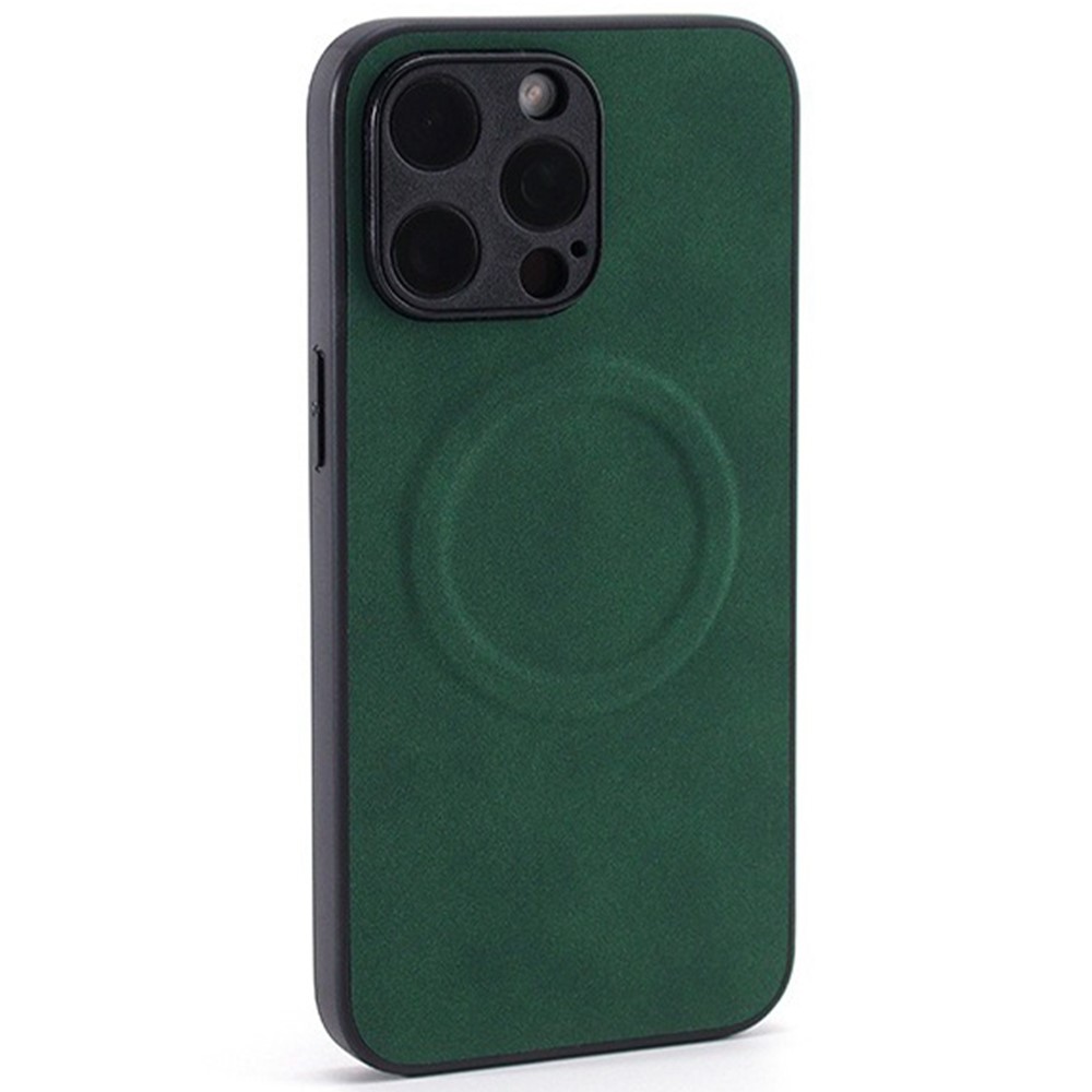 For iPhone 14 Pro Max Case Compatible with MagSafe PC+TPU Skin-Touch Texture Phone Cover - Green