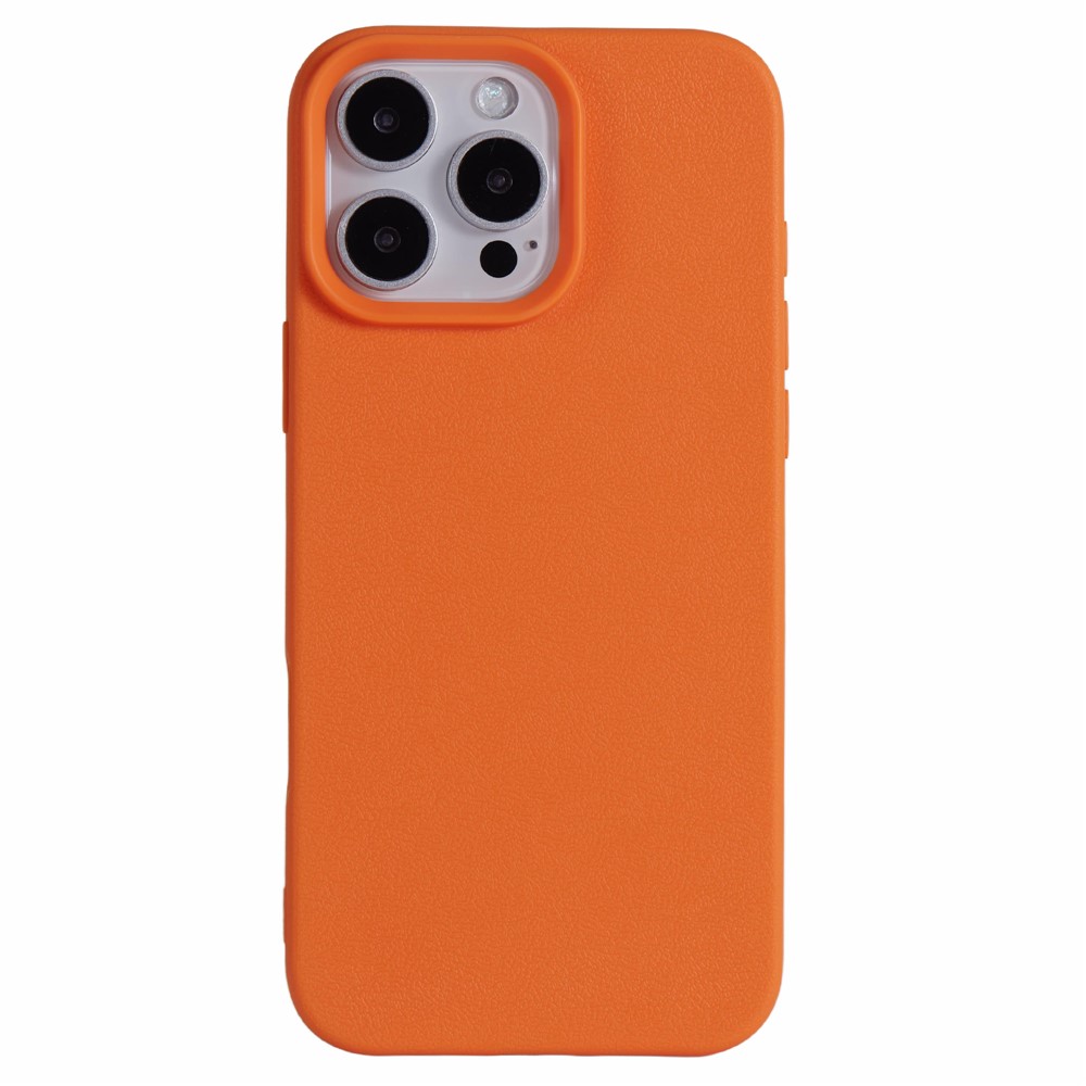 For iPhone 14 Pro Case Litchi Texture TPU Shockproof Phone Cover - Orange