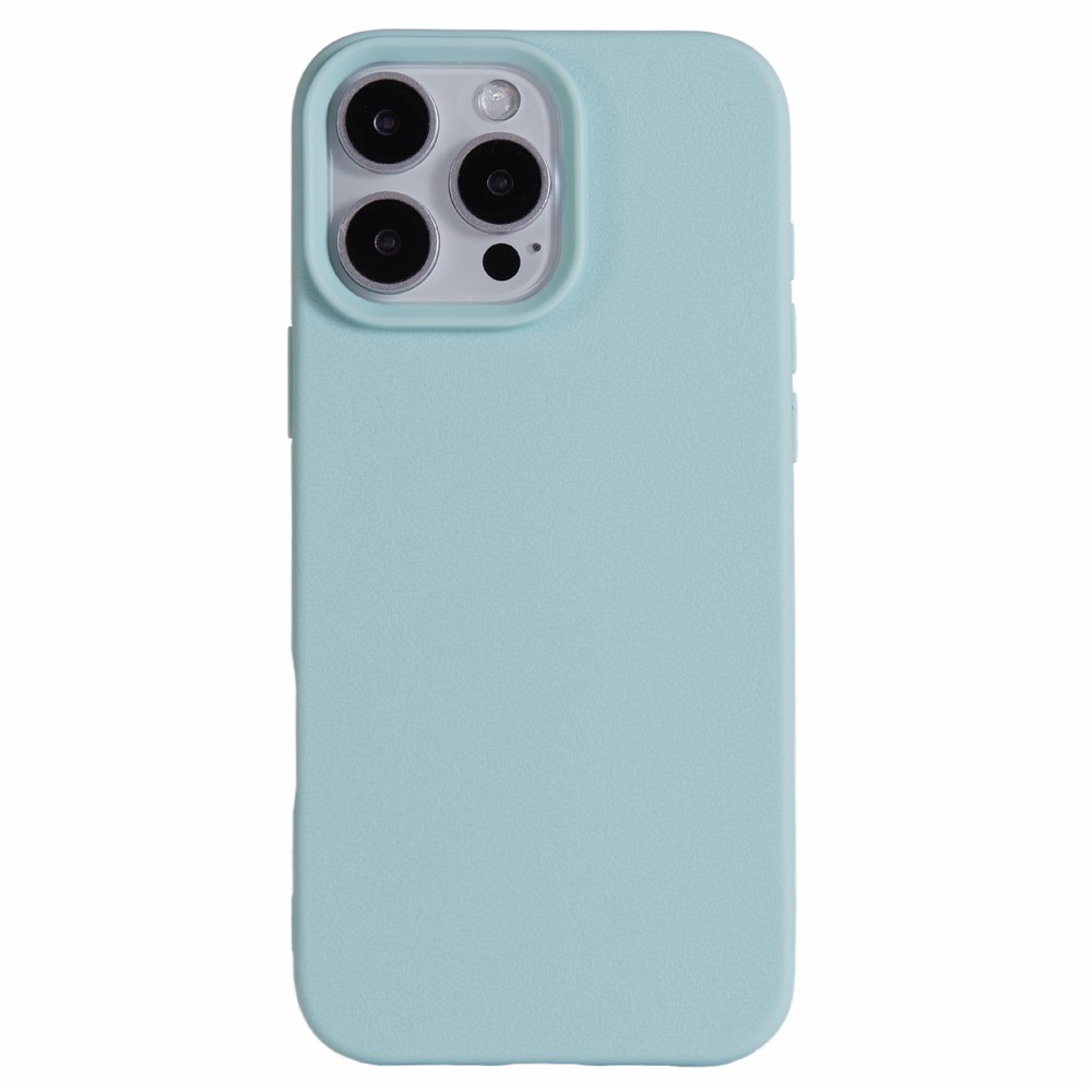 For iPhone 14 Pro Case Litchi Texture TPU Shockproof Phone Cover - Baby Blue