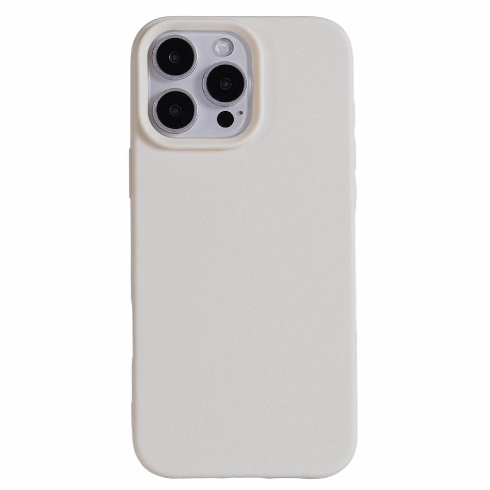 For iPhone 13 Pro Case Litchi Texture TPU Shockproof Phone Cover - White