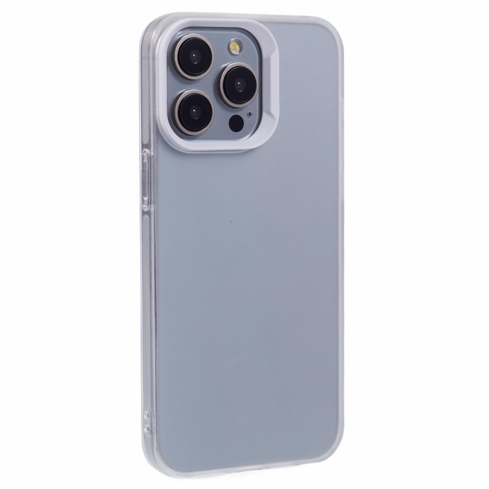 DME Series For iPhone 14 Pro Case Matte TPU Shockproof Phone Cover - Translucent White