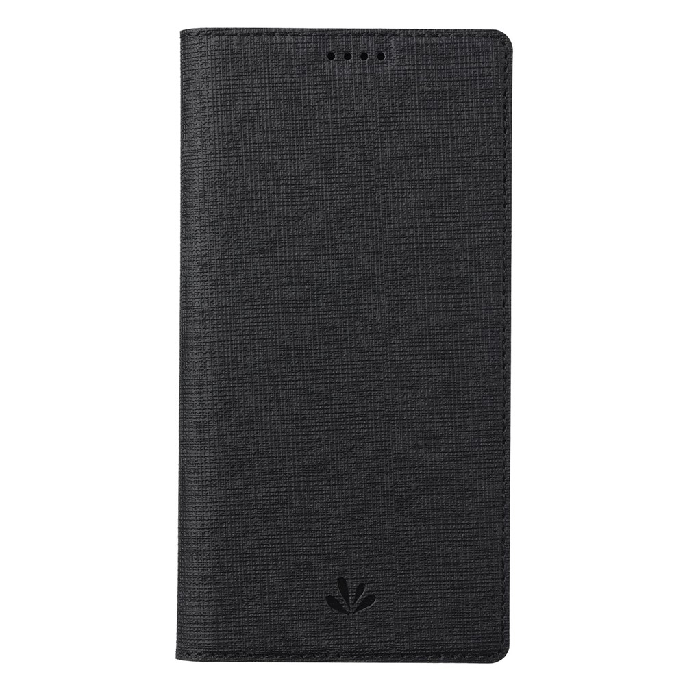 VILI DMX Series for iPhone 14 PU Leather Stand Card Slot Case Magnetic Auto Closing Shockproof Flip Folio Cover - Black-9
