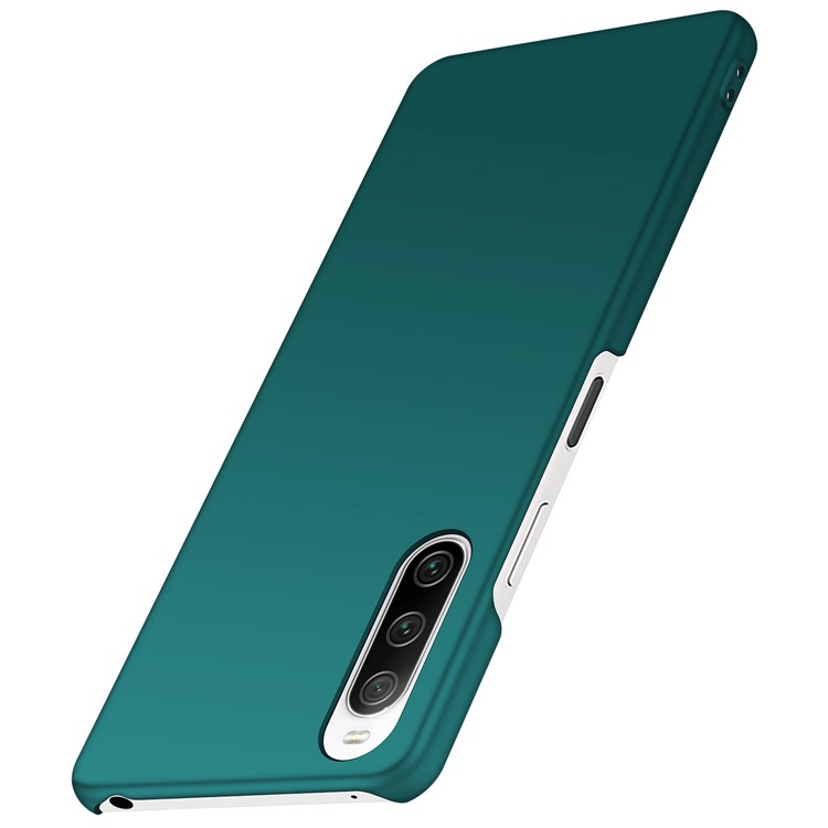 For Sony Xperia 10 III 5G / 10 III Lite Solid Color Hard PC Phone Case Anti-fall Protective Phone Back Cover - Green-4