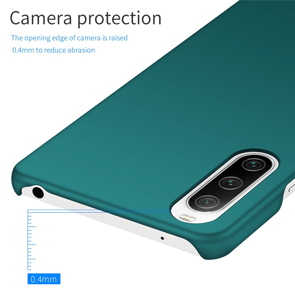 For Sony Xperia 10 IV 5G Anti-drop Anti-fingerprint Phone Case Hard PC Protective Cell Phone Back Cover - Green-3