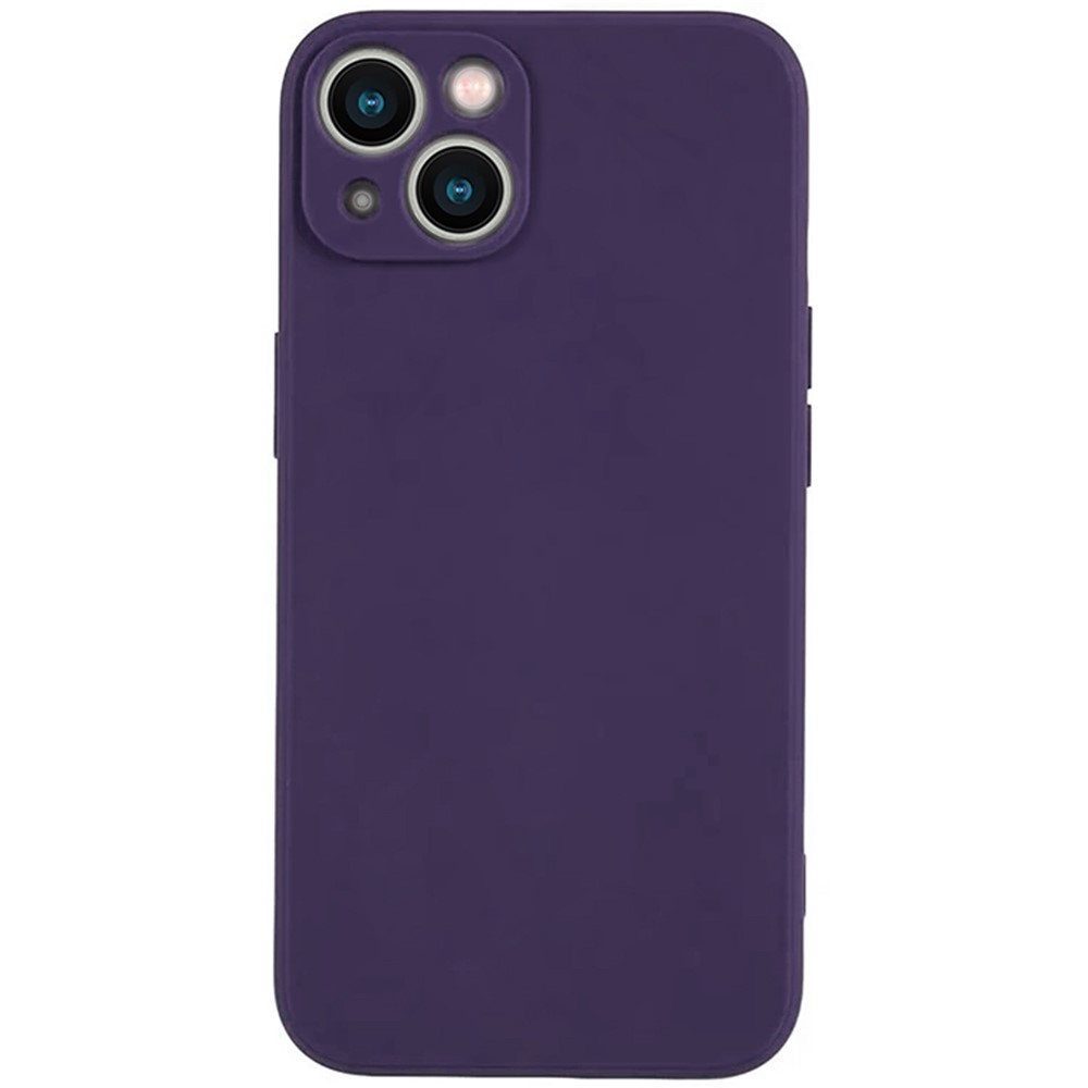KALEBOL KLB-TPU003 For iPhone 13 Case Anti-Scratch Solid Color TPU Phone Cover - Dark Purple