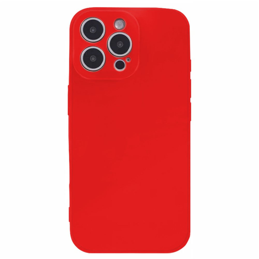 KALEBOL KLB-TPU003 For iPhone 13 Pro Case Anti-Scratch Solid Color TPU Phone Cover - Red