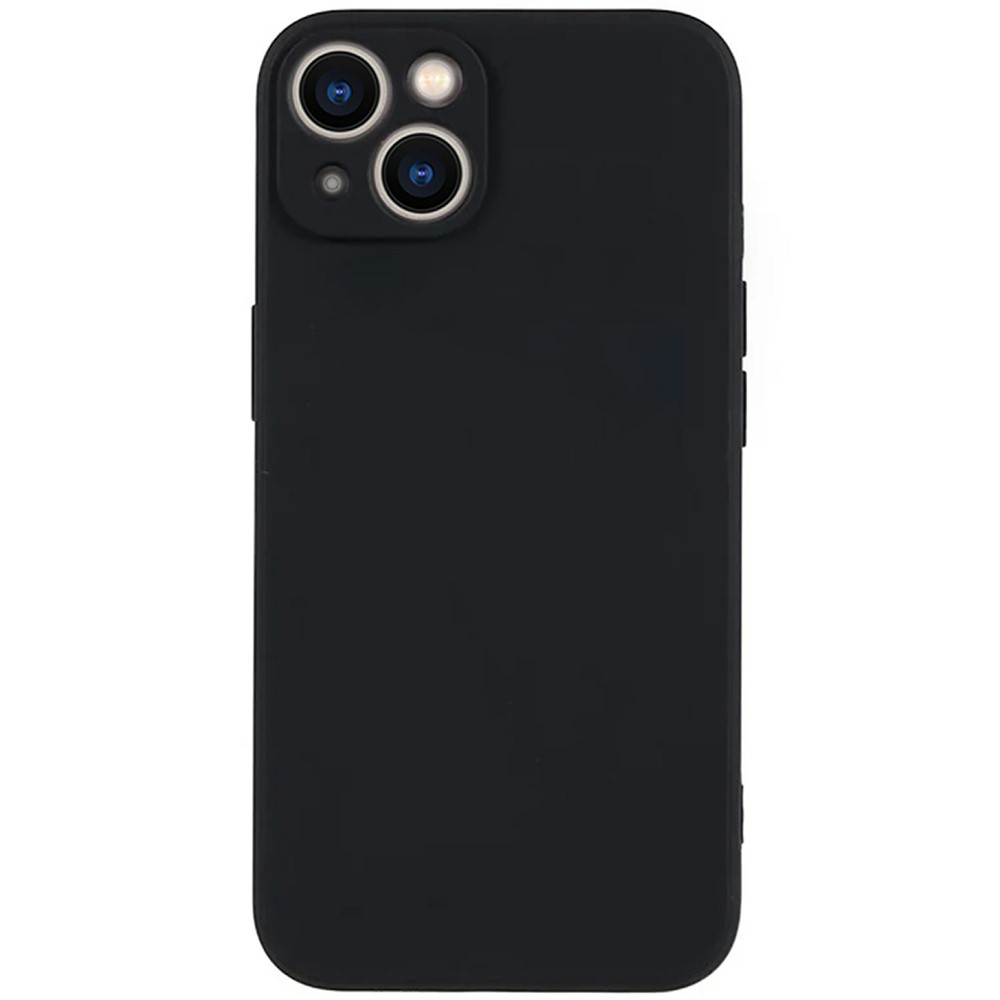 KALEBOL KLB-TPU003 For iPhone 14 Case Anti-Scratch Solid Color TPU Phone Cover - Black