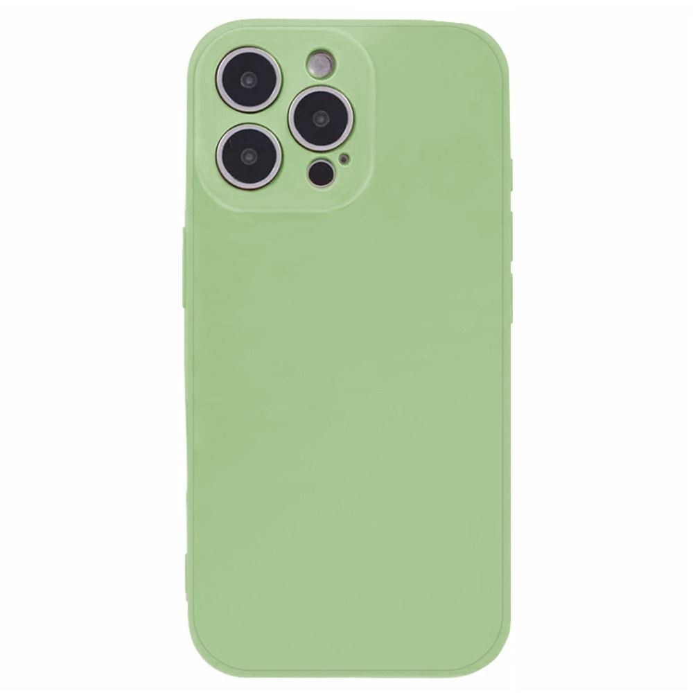 KALEBOL KLB-TPU003 For iPhone 14 Pro Max Case Anti-Scratch Solid Color TPU Phone Cover - Matcha Green