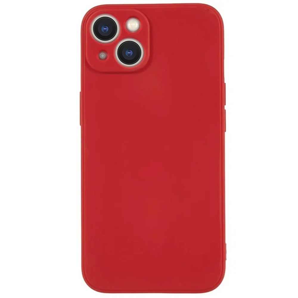 KALEBOL KLB-TPU003 For iPhone 15 Case Anti-Scratch Solid Color TPU Phone Cover - Red