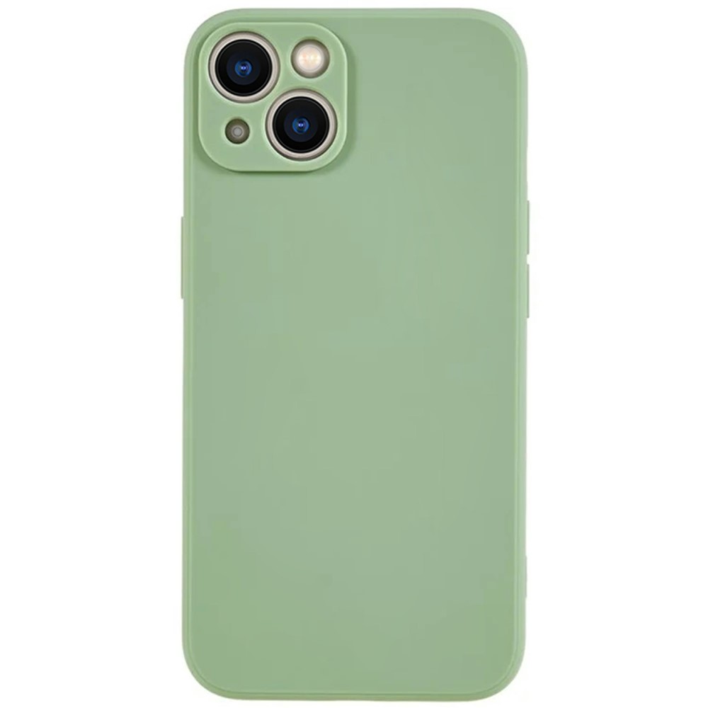 KALEBOL KLB-TPU003 For iPhone 15 Case Anti-Scratch Solid Color TPU Phone Cover - Matcha Green
