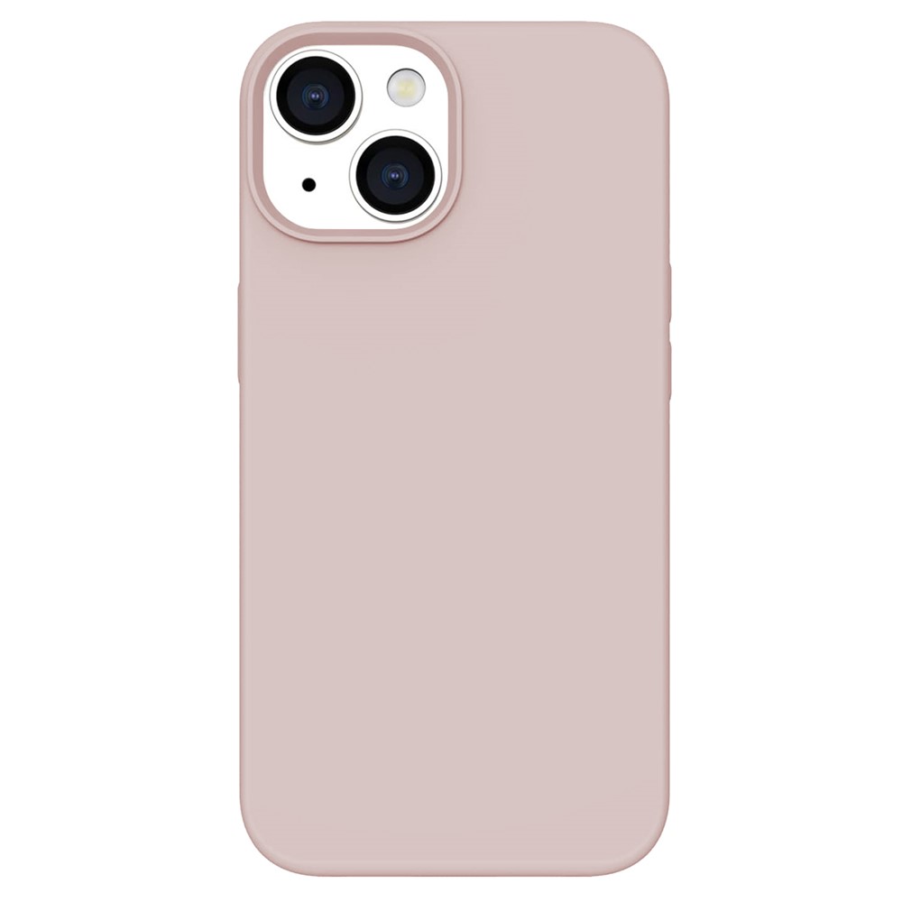 KALEBOL KLB-YTGJ001 For iPhone 15 Case Solid Color Liquid Silicone+PC Phone Cover - Pink