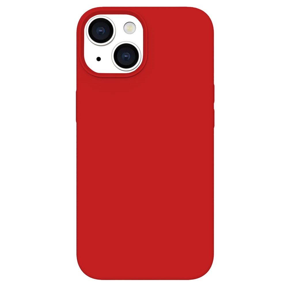 KALEBOL KLB-YTGJ001 For iPhone 15 Case Solid Color Liquid Silicone+PC Phone Cover - Red
