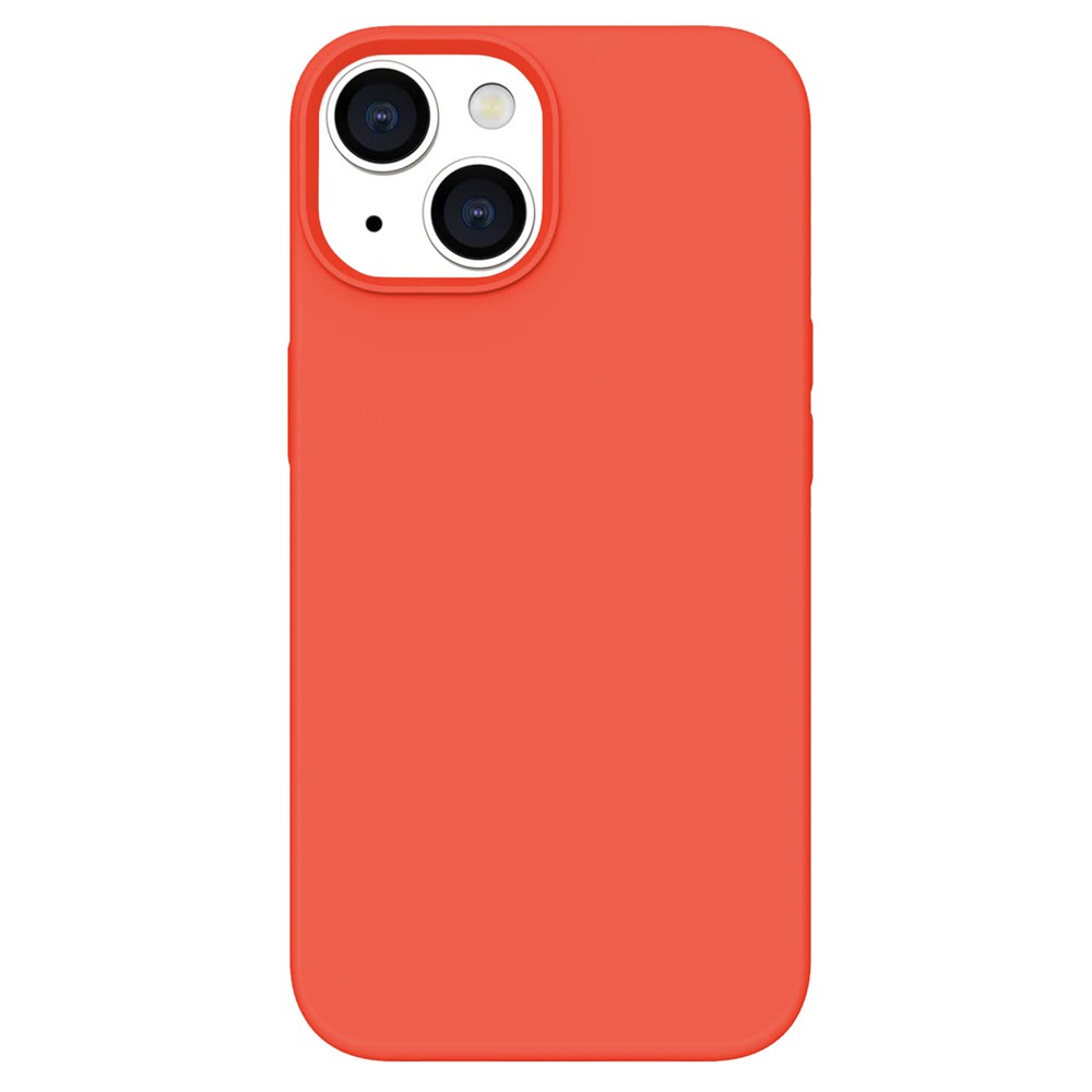 KALEBOL KLB-YTGJ001 For iPhone 15 Case Solid Color Liquid Silicone+PC Phone Cover - Orange