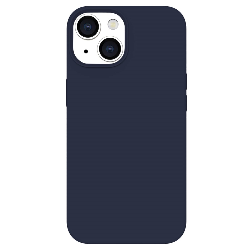 KALEBOL KLB-YTGJ001 For iPhone 15 Case Solid Color Liquid Silicone+PC Phone Cover - Midnight Blue