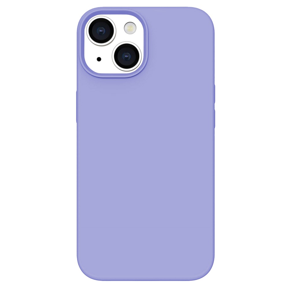 KALEBOL KLB-YTGJ001 For iPhone 15 Case Solid Color Liquid Silicone+PC Phone Cover - Purple