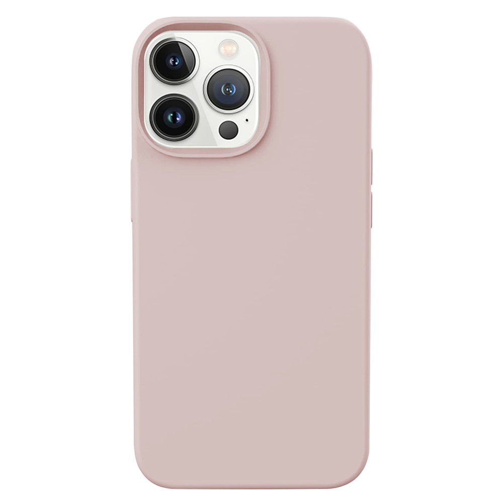 KALEBOL KLB-YTGJ001 For iPhone 14 Pro Case Solid Color Liquid Silicone+PC Phone Cover - Pink