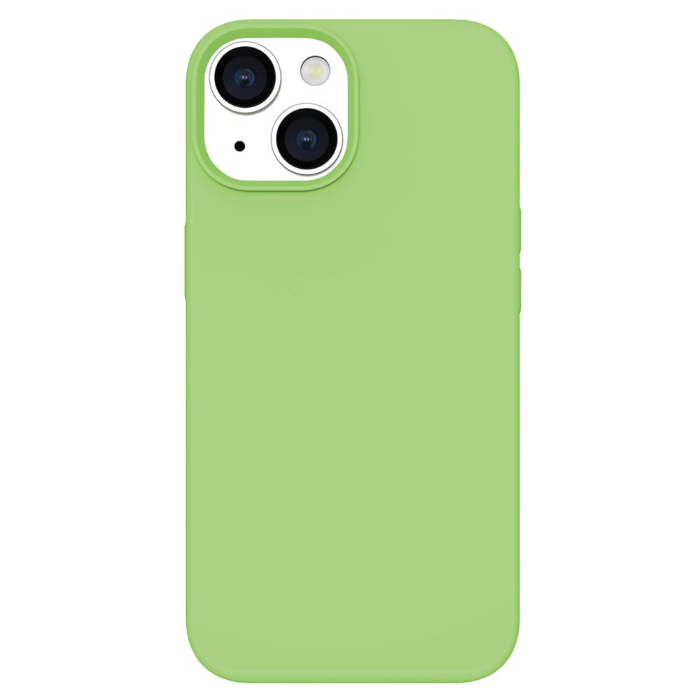 KALEBOL KLB-YTGJ001 For iPhone 14 Case Solid Color Liquid Silicone+PC Phone Cover - Green