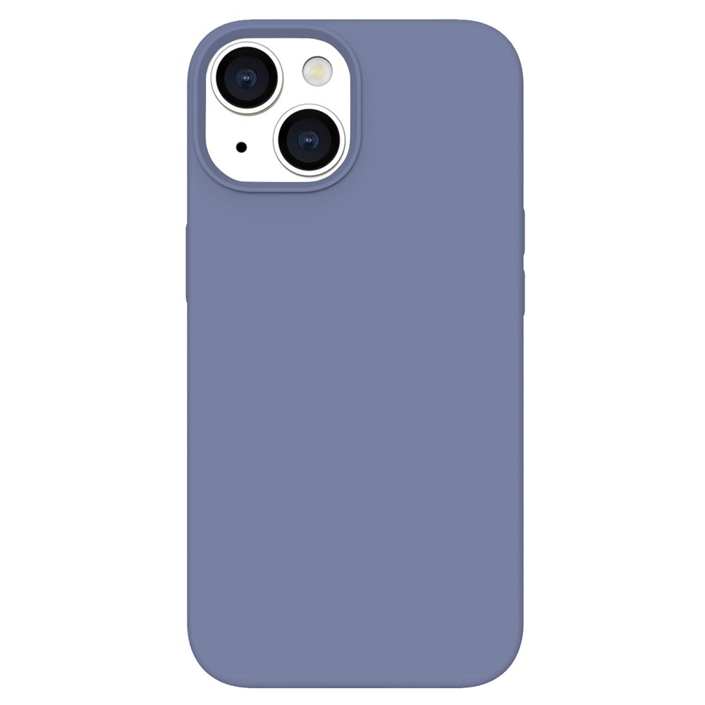 KALEBOL KLB-YTGJ001 For iPhone 13 Case Solid Color Liquid Silicone+PC Phone Cover - Lilac Purple