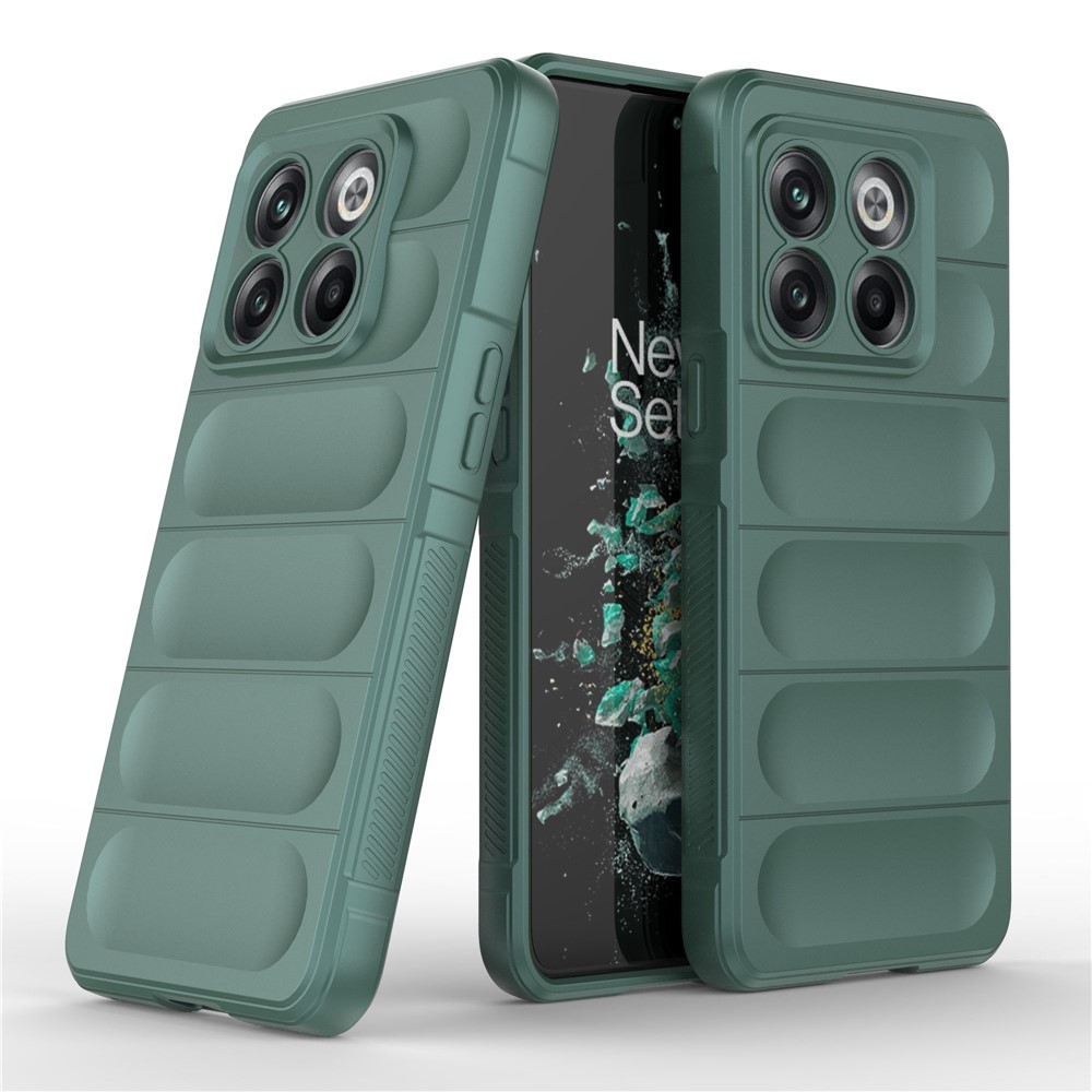 For OnePlus 10T 5G / Ace Pro 5G Shockproof Rugged Design Phone Case Anti-Scratch Soft TPU Back Cover - Green-6
