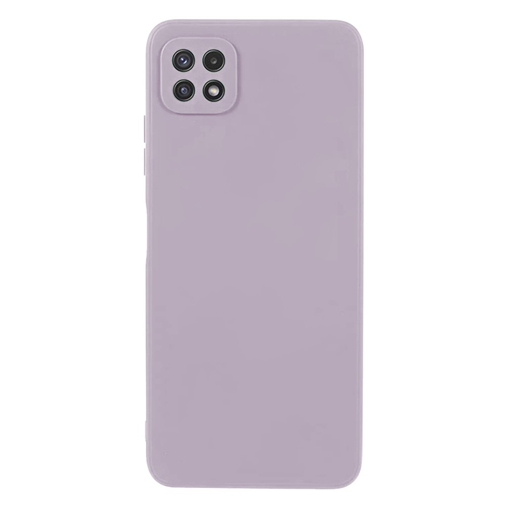 KALEBOL KLB-TPU003 For Samsung Galaxy A22 5G (EU)  /  (US) Case Anti-Scratch Solid Color TPU Phone Cover - Purple