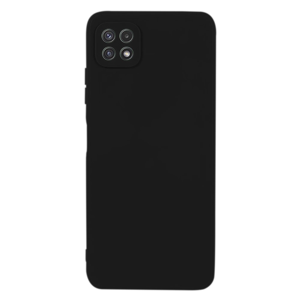KALEBOL KLB-TPU003 For Samsung Galaxy A22 5G (EU)  /  (US) Case Anti-Scratch Solid Color TPU Phone Cover - Black