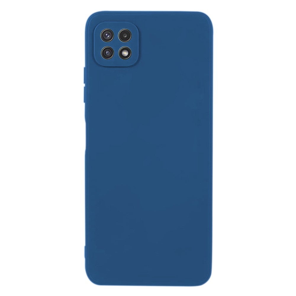 KALEBOL KLB-TPU003 For Samsung Galaxy A22 5G (EU)  /  (US) Case Anti-Scratch Solid Color TPU Phone Cover - Blue