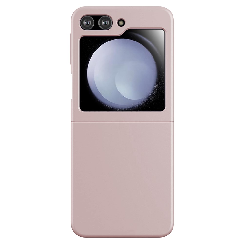 KALEBOL KLB-YTGJ002 For Samsung Galaxy Z Flip 5G Case Solid Color Liquid Silicone+PC Phone Cover - Pink