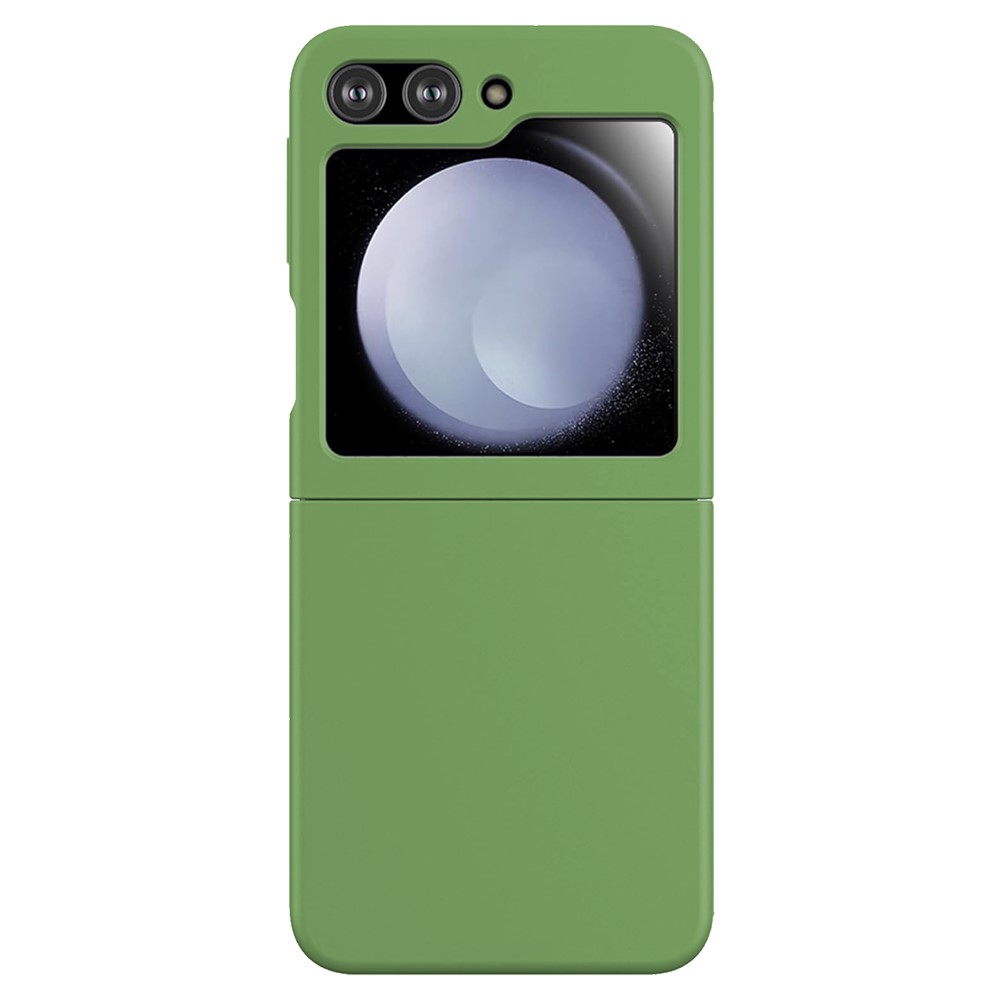 KALEBOL KLB-YTGJ002 For Samsung Galaxy Z Flip 5G Case Solid Color Liquid Silicone+PC Phone Cover - Mint Green