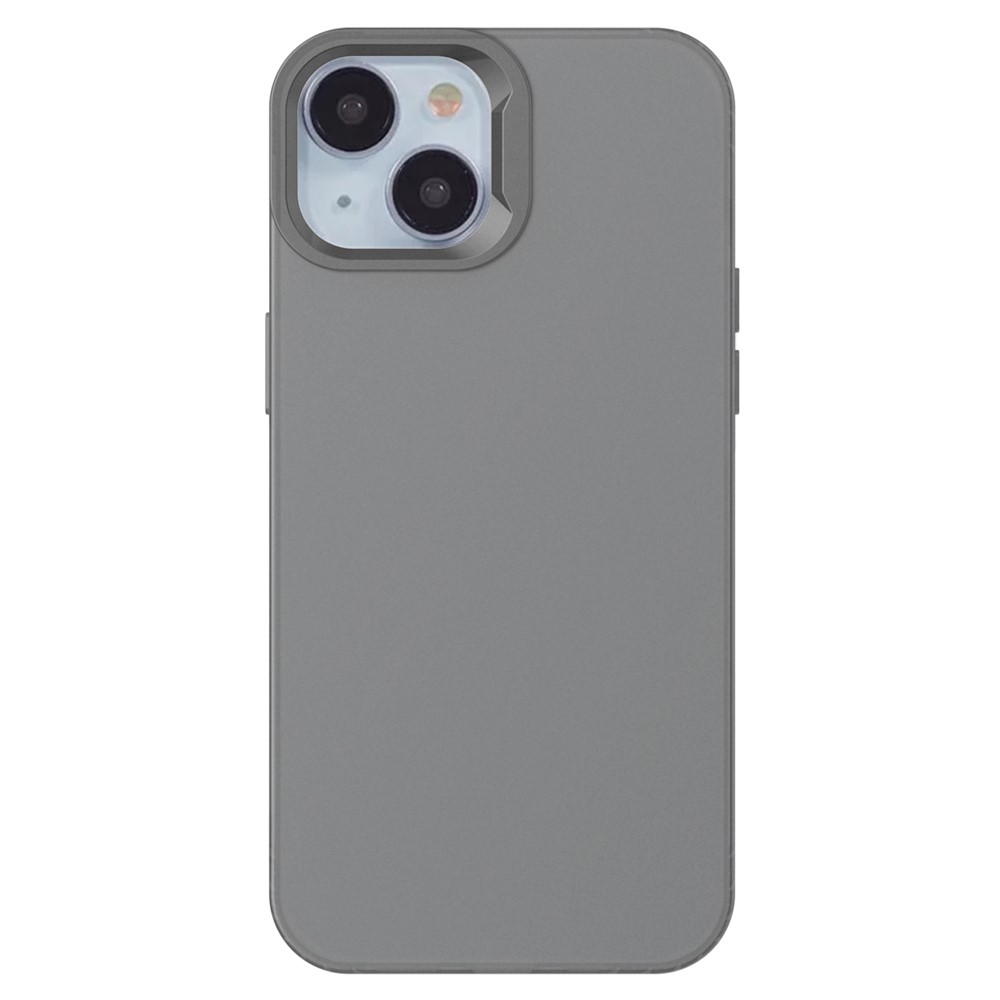 KALEBOL KLB-TPU008 For iPhone 14 Case Transparent Matte TPU Anti-Drop Phone Cover - Black