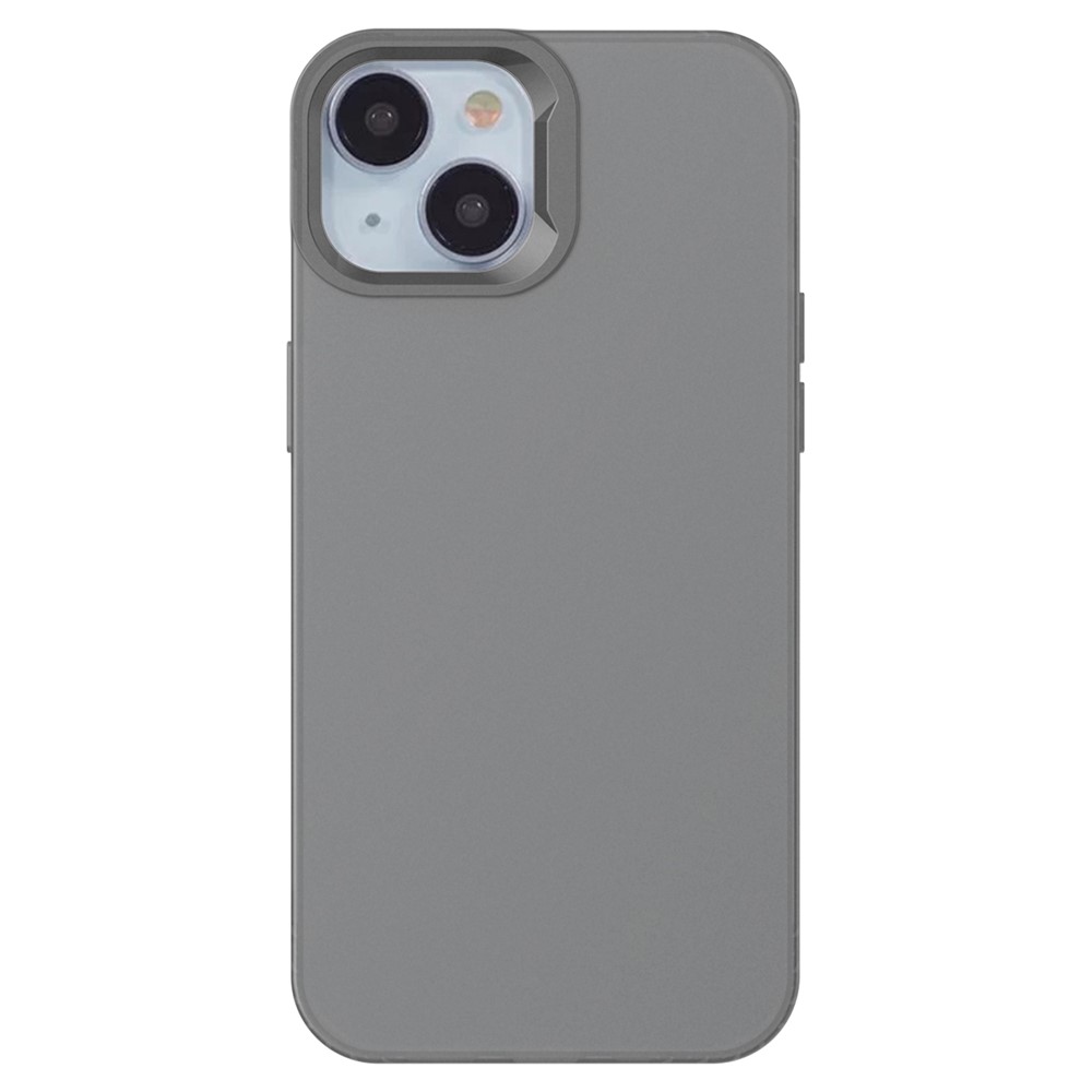 KALEBOL KLB-TPU008 For iPhone 15 Case Transparent Matte TPU Anti-Drop Phone Cover - Black