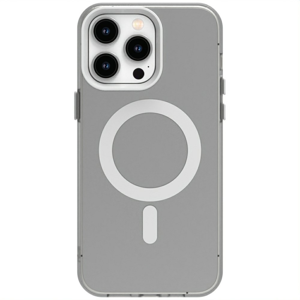 Candy Series For iPhone 13 Pro Max Case Compatible with MagSafe PC+TPU+PET Anti-Drop Phone Cover - White