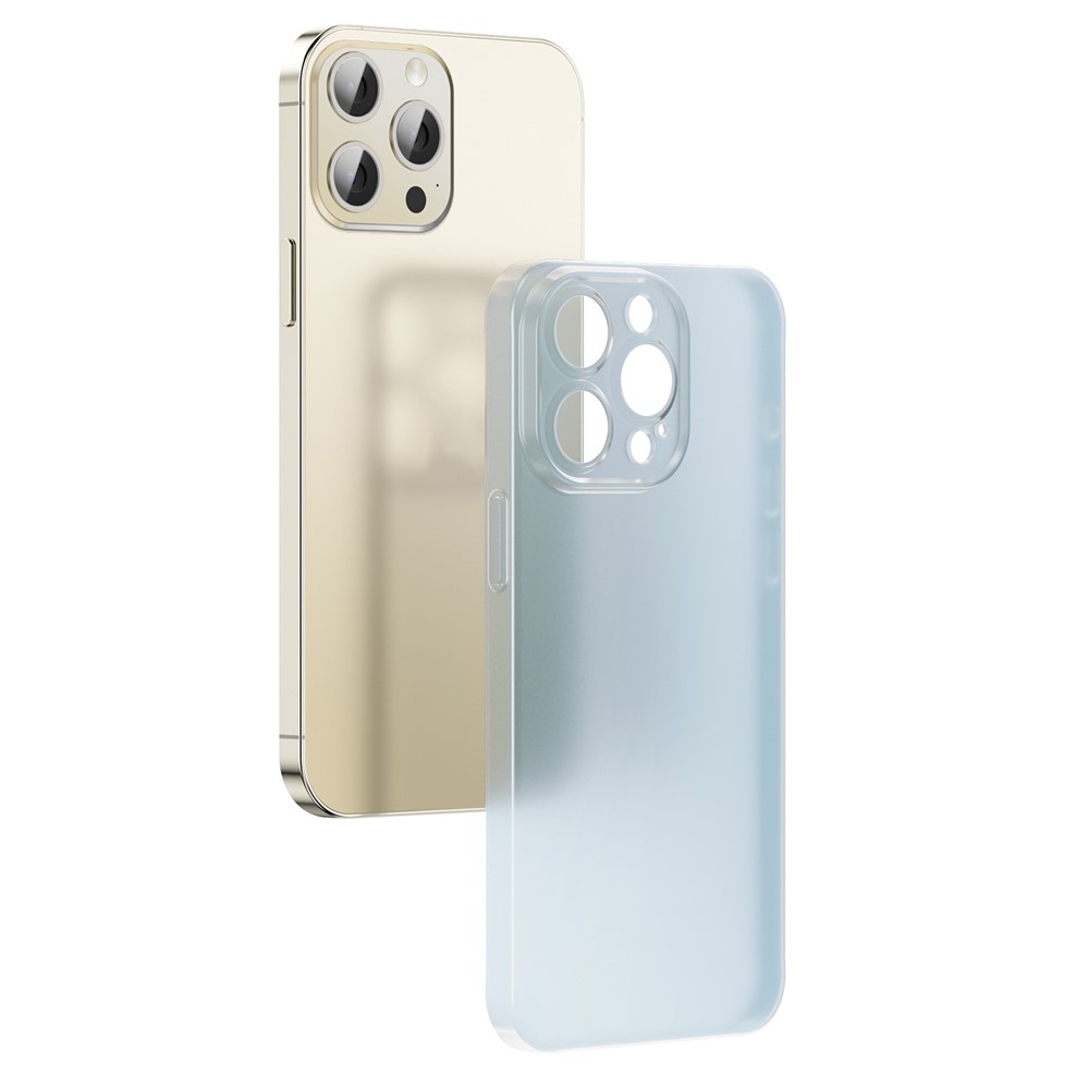 TOOCKI For iPhone 13 Pro Max Case Ultra Thin Matte PC Phone Cover - Blue