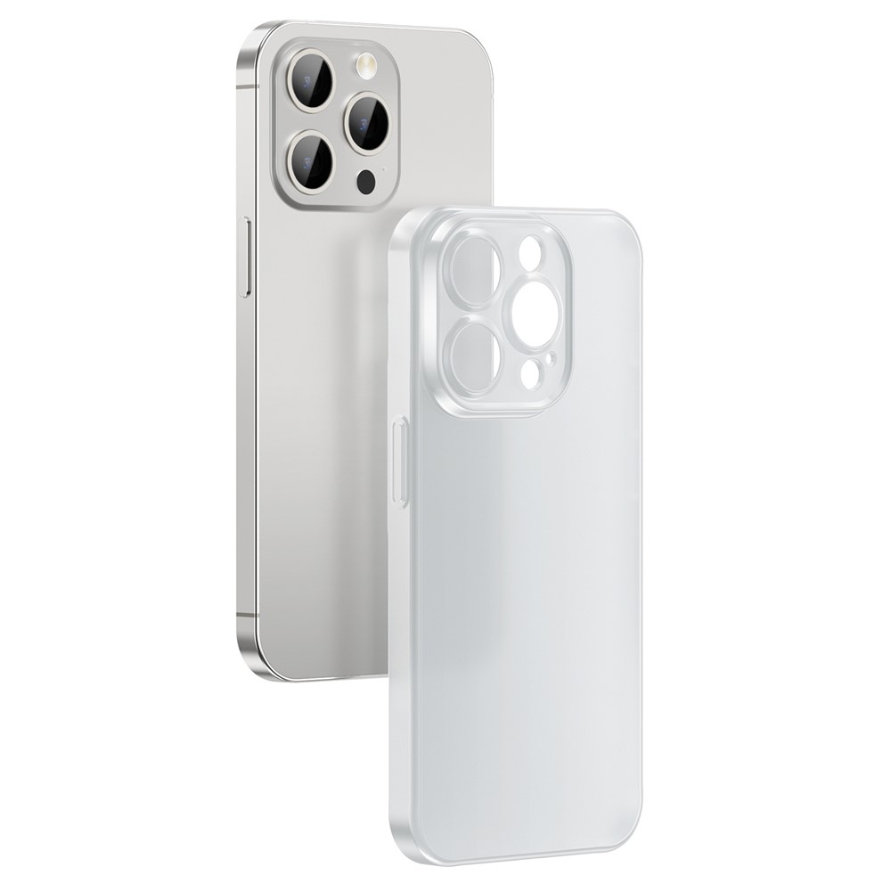 TOOCKI For iPhone 13 Pro Case Ultra Thin Matte PC Phone Cover - White