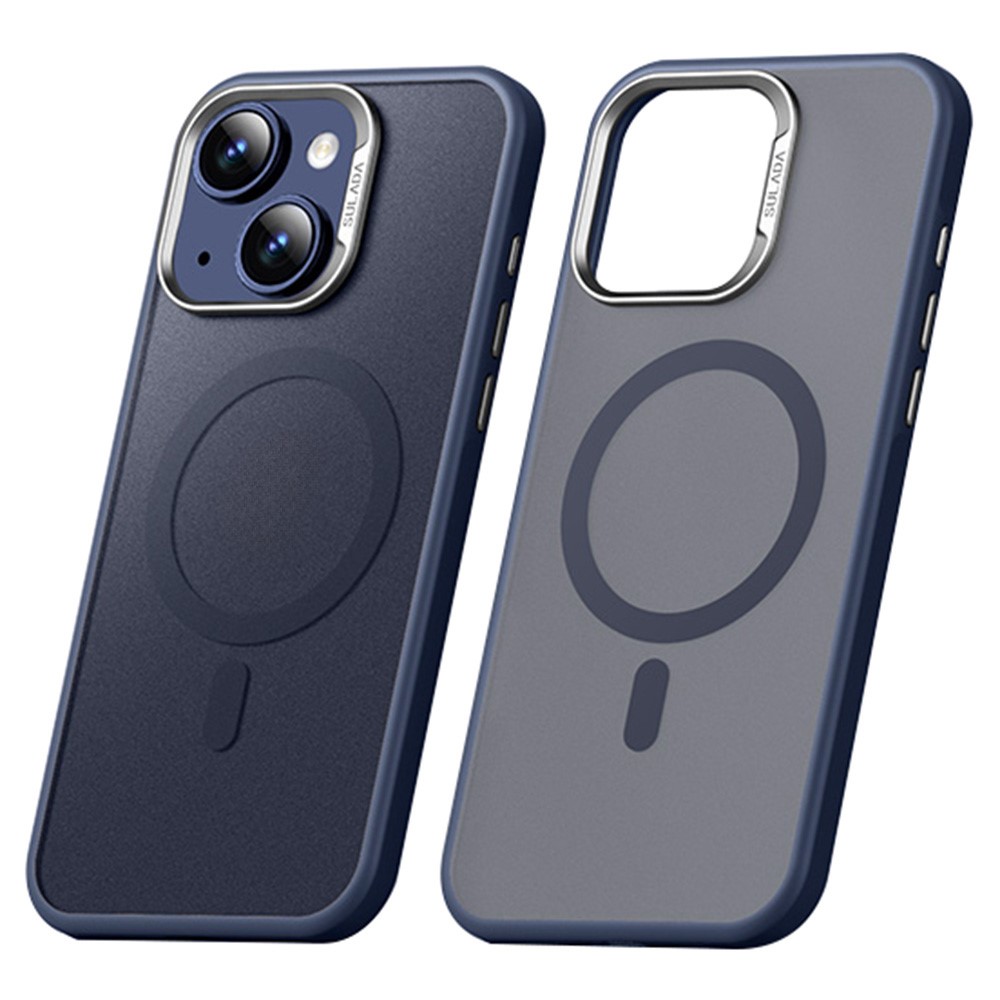 SULADA For iPhone 15 Case Compatible with MagSafe Ultra-Thin PC+TPU Phone Cover - Blue