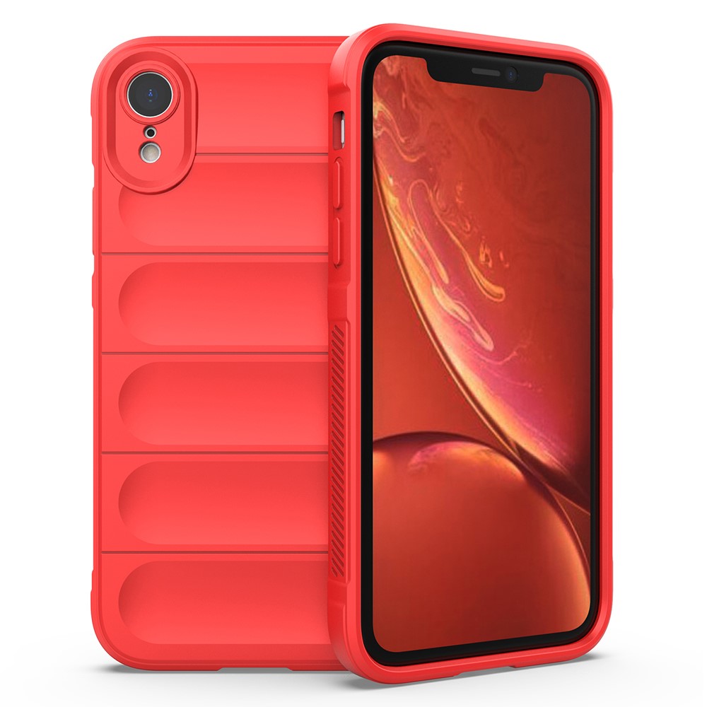 For iPhone XR Case Anti-Drop Soft TPU Rugged Phone Back Cover - Red