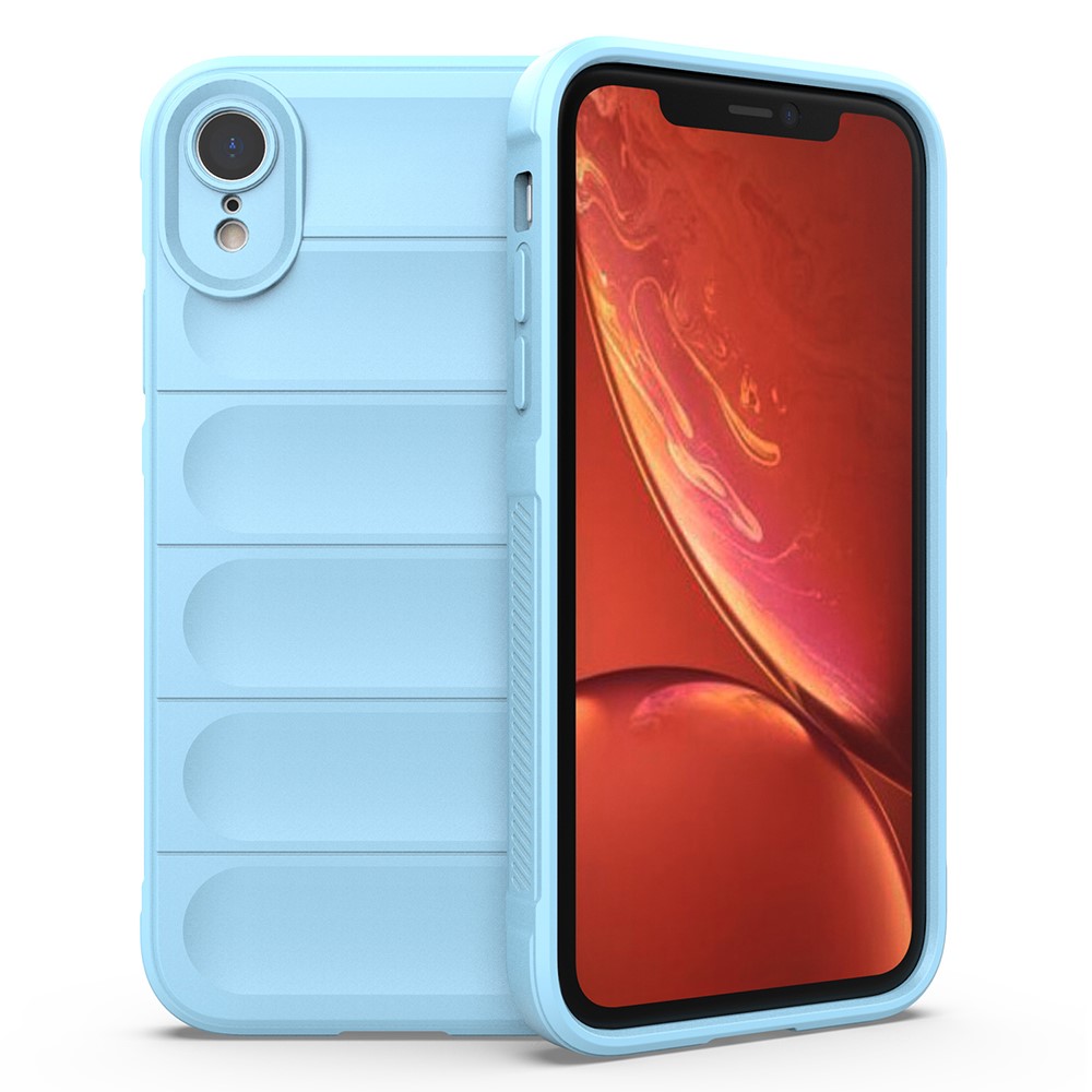 For iPhone XR Case Anti-Drop Soft TPU Rugged Phone Back Cover - Baby Blue