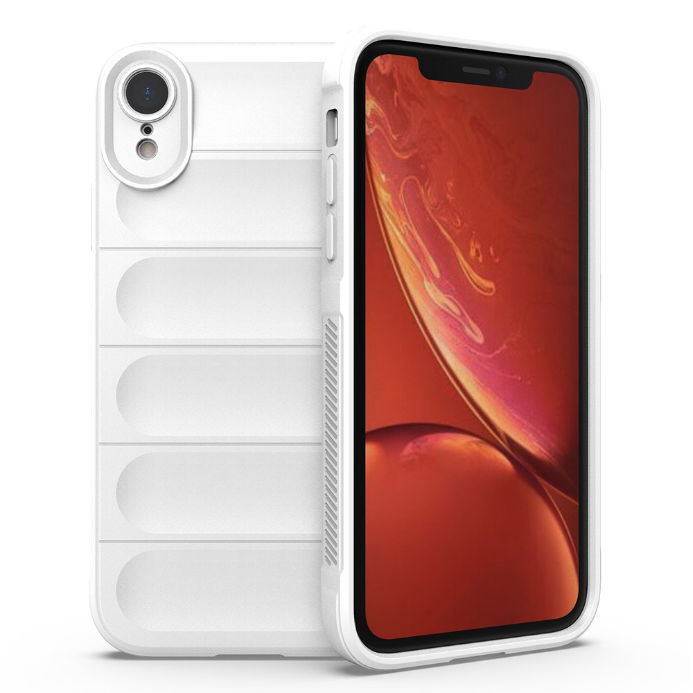 For iPhone XR Case Anti-Drop Soft TPU Rugged Phone Back Cover - White