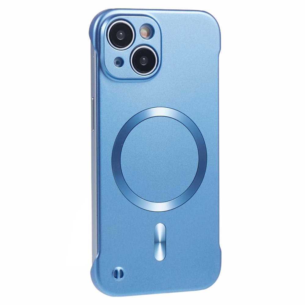 For iPhone 15 Case Compatible with MagSafe Hard PC Frameless Phone Cover - Blue