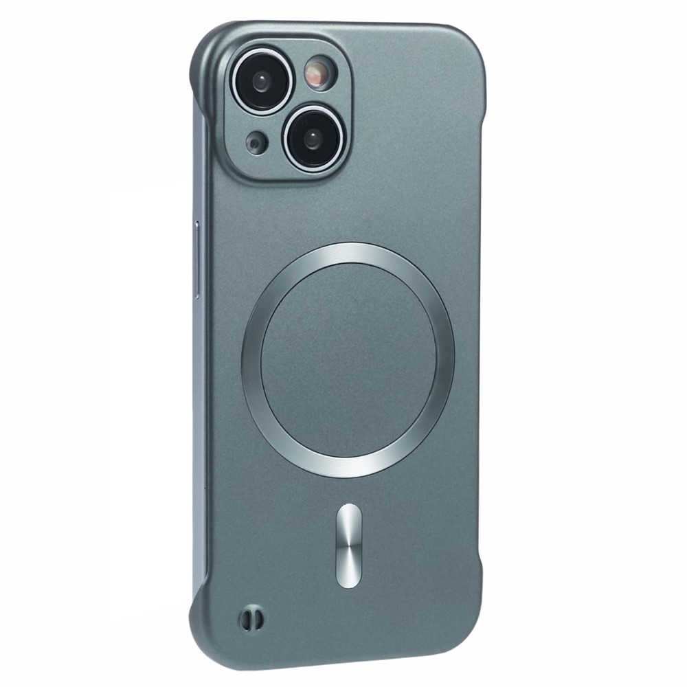 For iPhone 13 Case Compatible with MagSafe Hard PC Frameless Phone Cover - Green