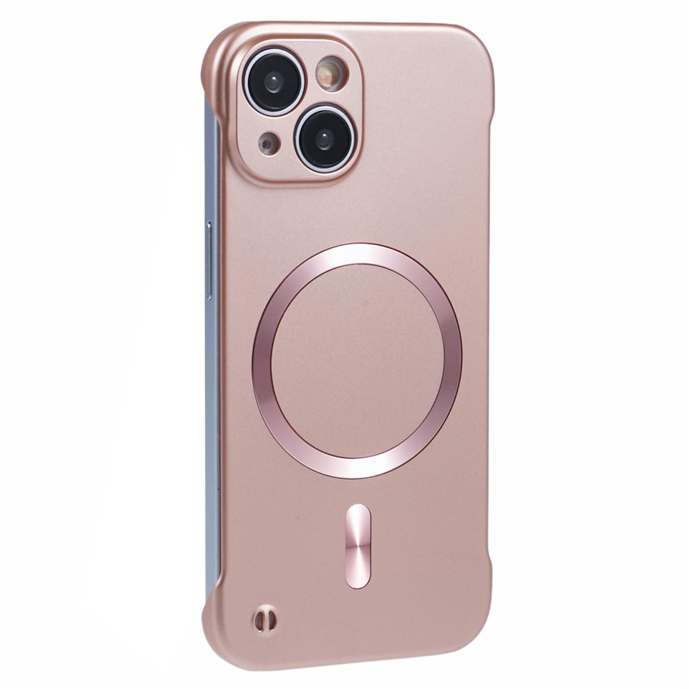 For iPhone 13 Case Compatible with MagSafe Hard PC Frameless Phone Cover - Rose Gold