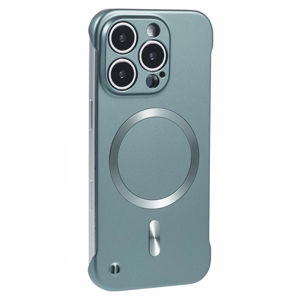 For iPhone 14 Pro Case Compatible with MagSafe Hard PC Frameless Phone Cover - Green