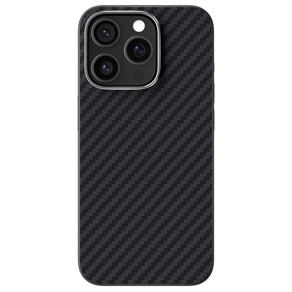 ABEEL For iPhone 14 Pro Case Compatible with MagSafe Carbon Fiber Texture Back Cover - Black