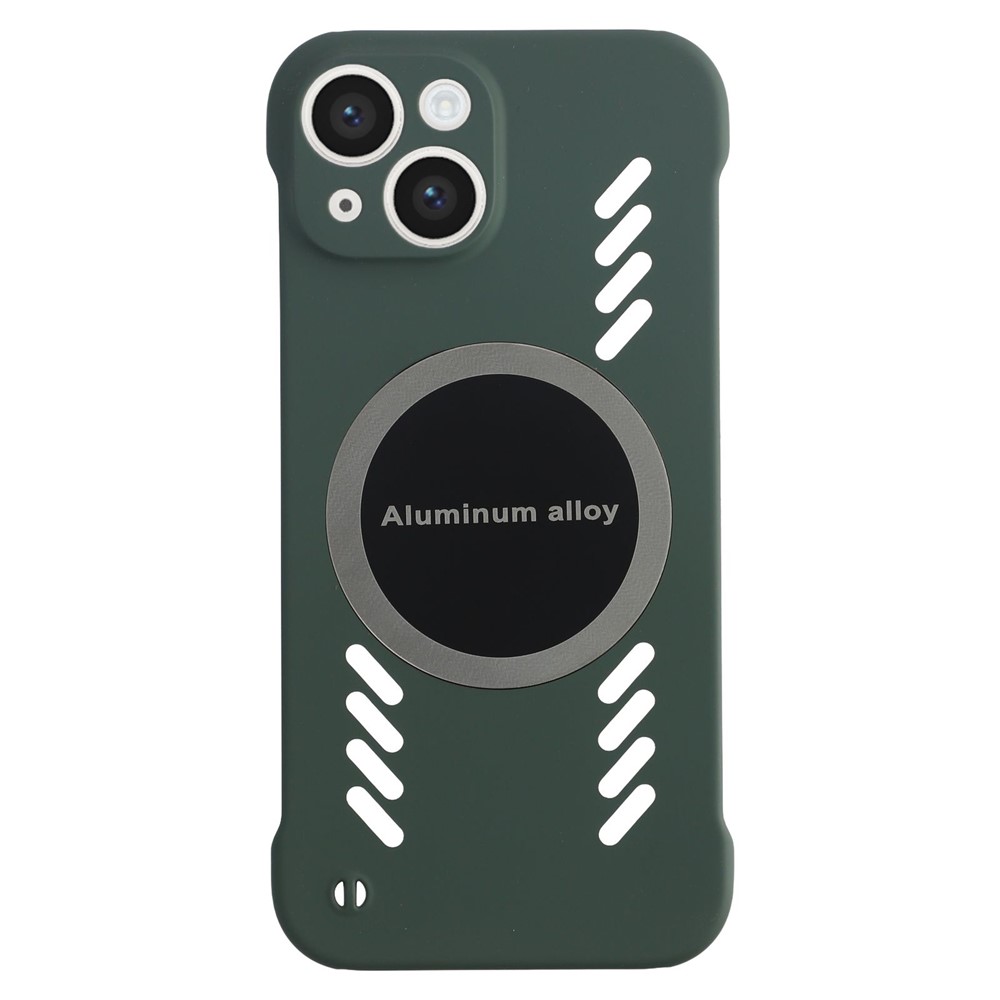 For iPhone 13 Case Hard PC Frameless Heat Dissipation Phone Cover - Green