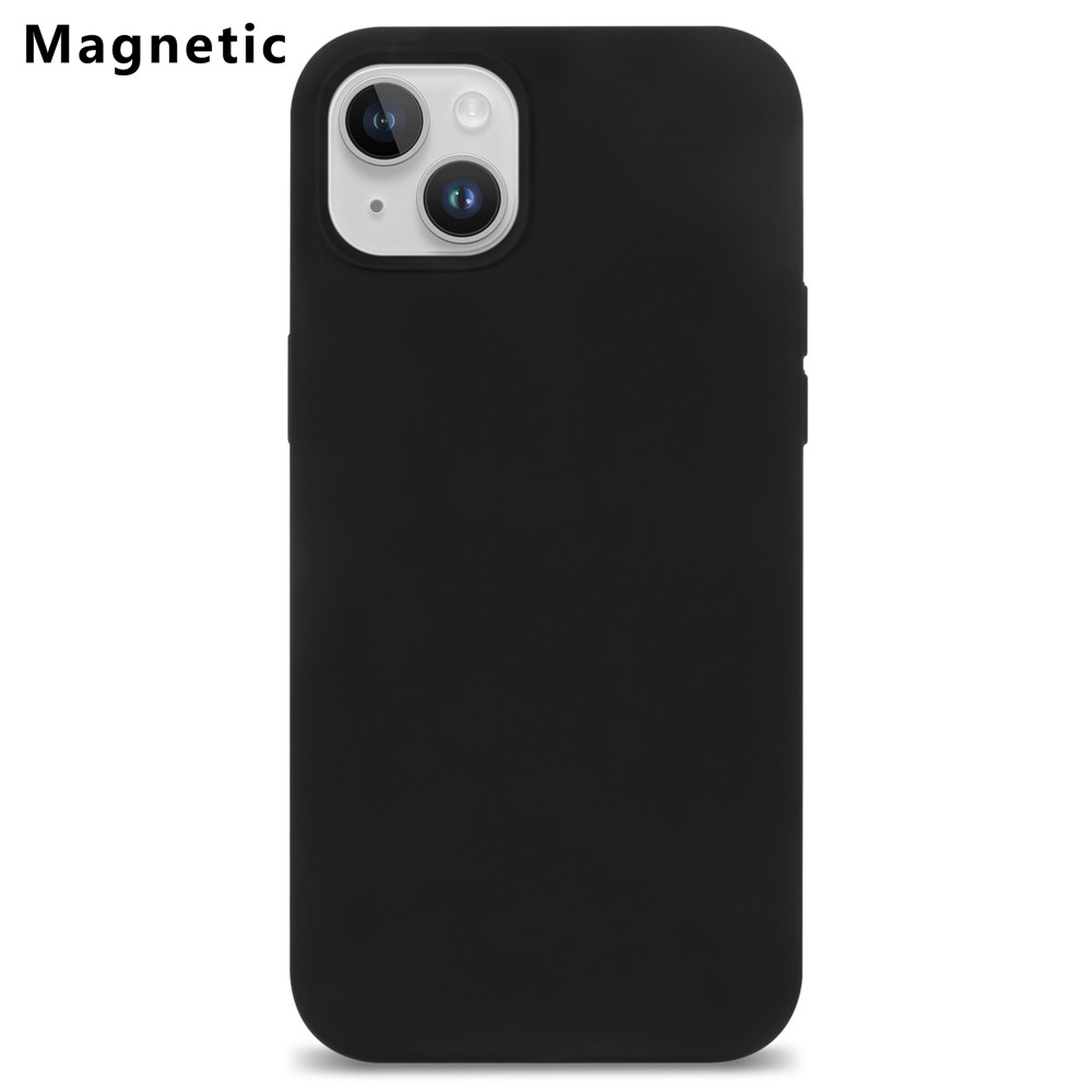 Bulk Purchasing For iPhone 15 Case Compatible with MagSafe Fiber Lining Silicone Phone Back Cover - Black