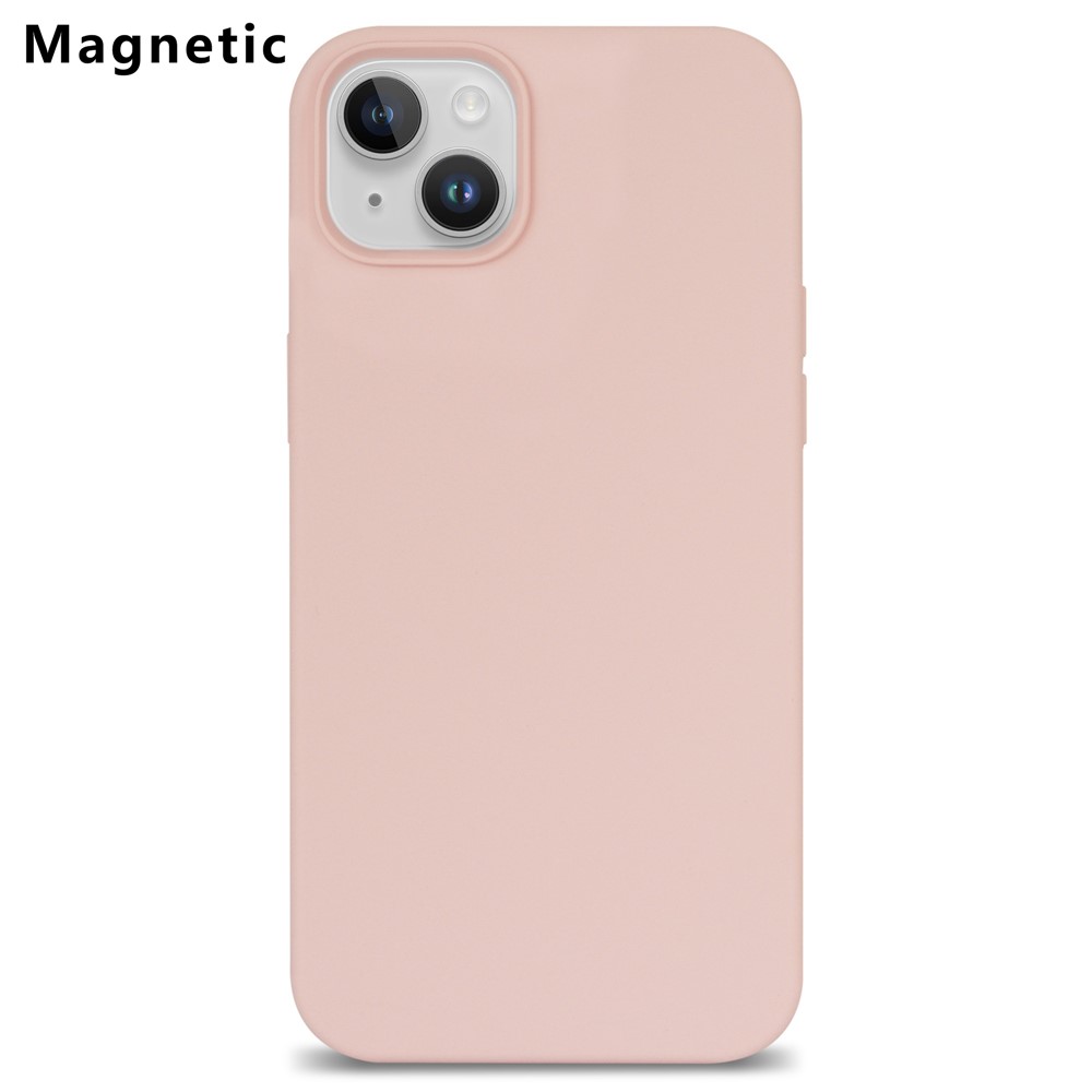 Bulk Purchasing For iPhone 15 Case Compatible with MagSafe Fiber Lining Silicone Phone Back Cover - Pink