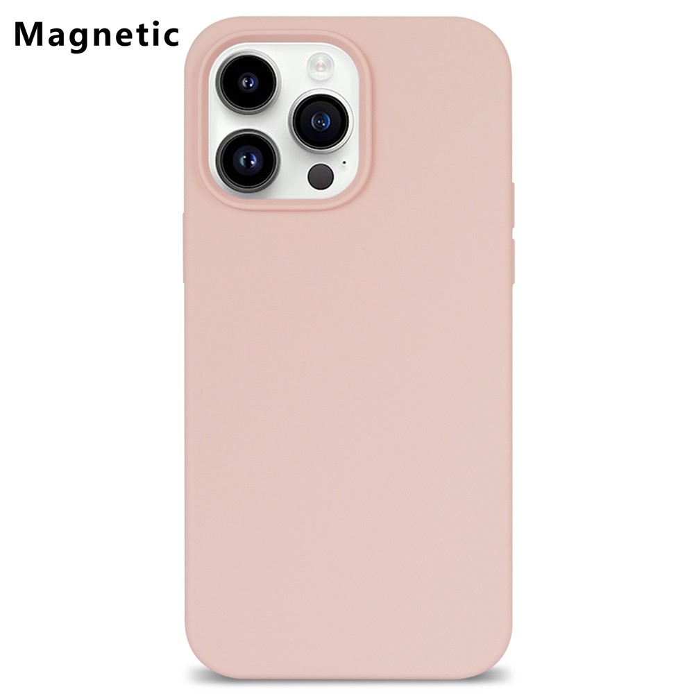 Bulk Purchasing For iPhone 15 Pro Max Case Compatible with MagSafe Fiber Lining Silicone Phone Back Cover - Pink