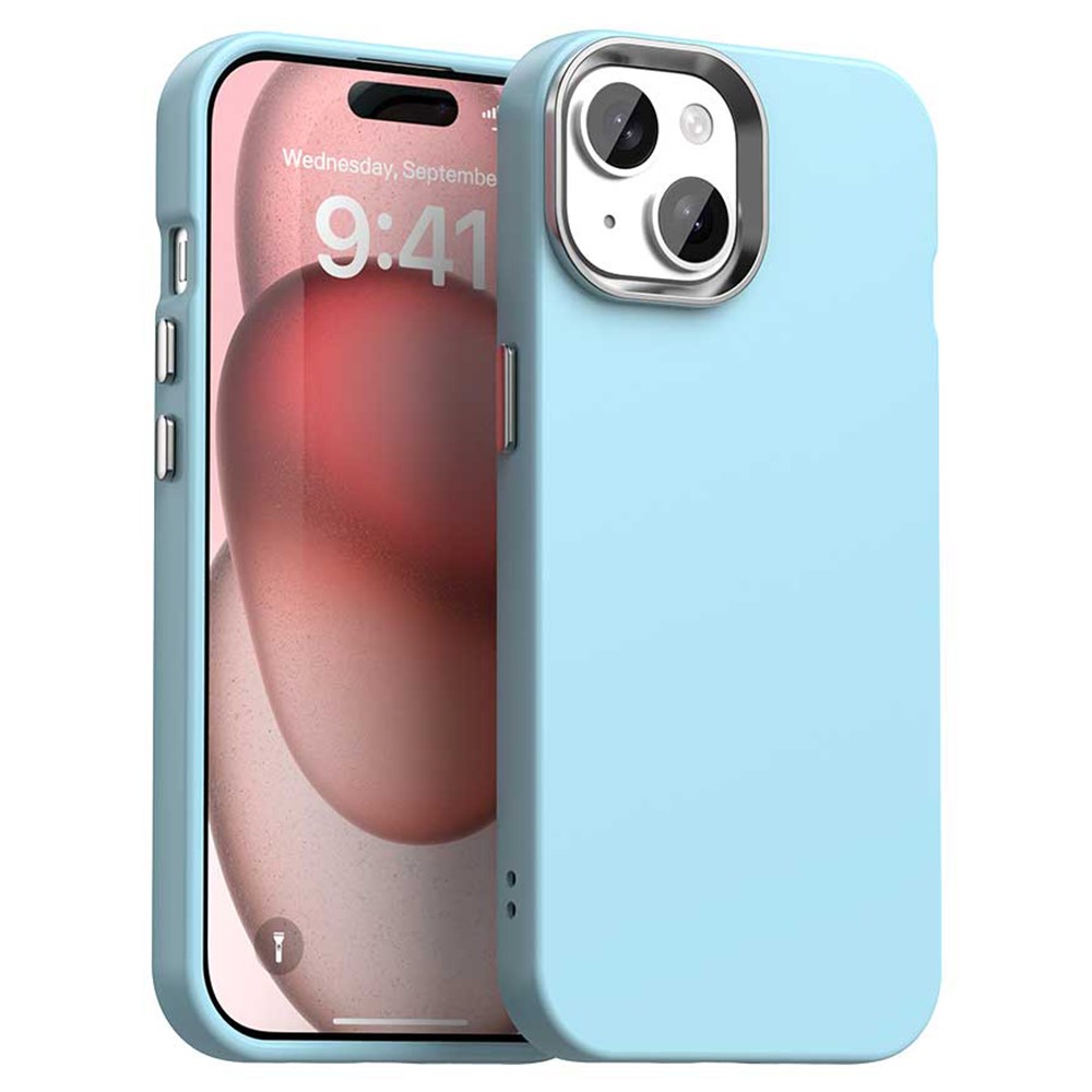 For iPhone 15 Case Soft TPU Anti Drop Protection Phone Cover - Blue