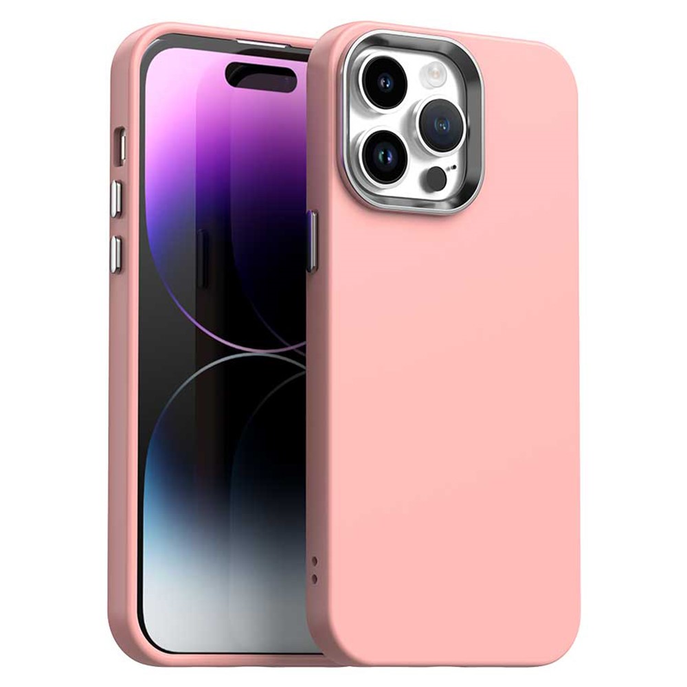 For iPhone 14 Pro Case TPU + TPE Anti Drop Protection Phone Cover - Pink